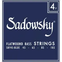 Sadowsky Blue Label SBF 45 Stainless Steel Flatwound 45-105 jeu de cordes pour basse électrique
