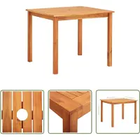 The Living Store Table de jardin 88x88x74 cm Acacia massif