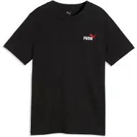 Puma T-Shirt 'ESS No. 1' rouge / noir / blanc