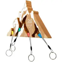 YY VERTICAL Aiguille Du Midi Keychain Marron