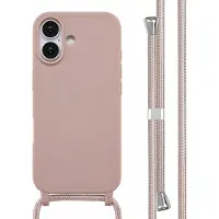 IMoshion Coque en silicone avec cordon Apple iPhone 17 - Sand Pink