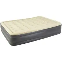 JILONG Avenli 24042 Matelas gonflable avec pompe intégrée 203 x 157 x 47 cm, beige