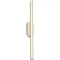 Briloner Applique murale LED 7 x 60 x 5,5 cm 12 W 120 lm 3000 K blanc chaud gris-café - Lampe murale pour couloir chambre salon