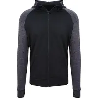 Just Cool JC057 | Veste Homme Mens Cool Contrast Zoodie - Couleur : Black/Black Slate Melange - Taille : XXL
