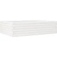 vidaXL Jardinière blanc 90x60x23 cm bois de pin massif