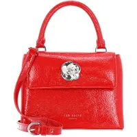 Ted Baker sac à épaule bandoulière Roseau Rose Detail Mini Top Crinkle Bag Red rouge