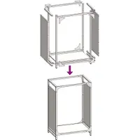 vidaXL Étagère à bois de chauffage Blanc 44x28x65 cm Acier laminé à froid