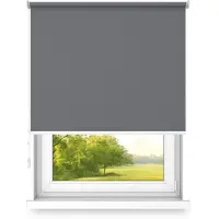 Time4blinds , Store occultant, mur ou plafond, UV, 170x160cm, Anthracite Clair, Droit