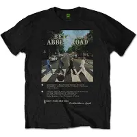The Beatles T-Shirt Beatles Abbey Road 8 Track Homme Noir - Taille M