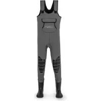 Zebco Trophy Neoprene Wader Gris EU 43-44 Homme