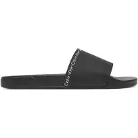 Calvin Klein Mule 'Essential Repeat Logo Pool' noir / blanc