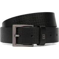Tommy Hilfiger Ceinture 'Flag Plaque Embossed' noir
