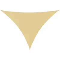 vidaXL Voile d'ombrage sable 7x5x5 m 100 % polyester oxford