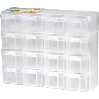 Hama Strijkkralen Opbergbox Set met 16 opbergdoosjes