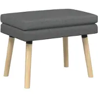 vidaXL Banc à double couche Gris foncé 60 x 40 x 46 cm Tissu