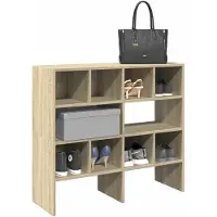 vidaXL Étagères à chaussures 2 pcs empilable chêne sonoma 89,5x30x40cm