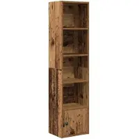vidaXL Bibliothèque vieux bois 31x24x127 cm bois d'ingénierie