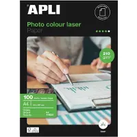 APLI 11833 A4 Photo Paper 100 Units Argenté