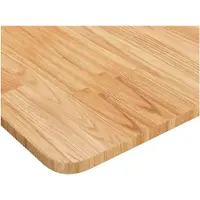 vidaXL Plan de toilette brun foncé 100x60x1,5 cm Bois massif traité