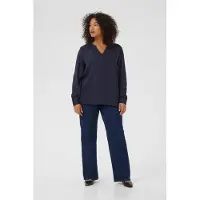 KAFFE CURVE Chemisier 'KCSida' bleu marine