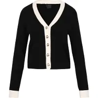 Dreimaster Klassik Cardigan 'Classic Look' noir / blanc