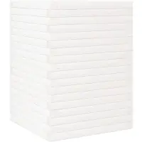 vidaXL Jardinière blanc 50x50x68,5 cm bois de pin massif