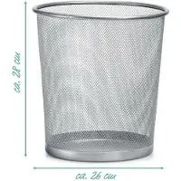 Zeller keine Marke 18100 Meshline Papierkorb 12l Alu