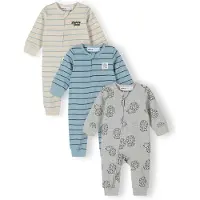 MINOTI Barboteuse / body écru / marine / bleu roi / gris chiné