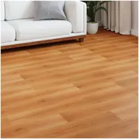 vidaXL Revêtement de sol en laminate 5 pcs Beige 101 x 20 x 0,8 cm
