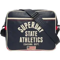 Superdry Sac à bandoulière 'Retro Alumni' beige / marine
