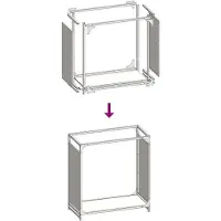 vidaXL Étagère à bois de chauffage Blanc 60x28x65 cm Acier laminé à froid