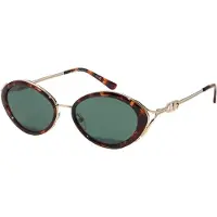 Michael Kors Lunettes de soleil 'KEY WEST' cognac / brun foncé / argent