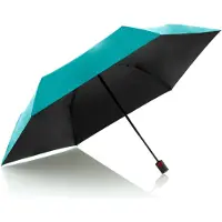 Knirps Unisexe, Parapluie, U.200 avec protection UV, Noir, Turquoise