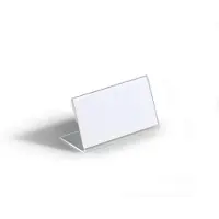Durable Porte-noms de table acrylique, forme de L 52x100 mm, 10 p.