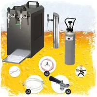 Ich-zapfe STREAM 80 Kit Tireuse Bière Sous-Comptoir 2 Voies Köpi Refroidisseur Sec 90 L/h