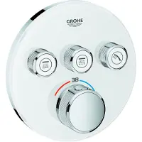 GROHE Thermostatique encastré GROTHERM SMARTCONTROL 29904LS0 - 3 sorties - blanc
