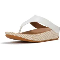 Original Brands Lulu Lux Graphic Weave Toe Post Sandals Blanc EU 37 Femme