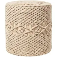 Homescapes Pouf Bohème Macramé Astrid