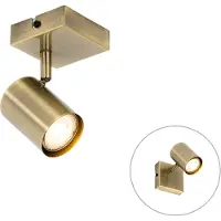 QAZQA Spot encastré moderne bronze orientable carré - Jeana