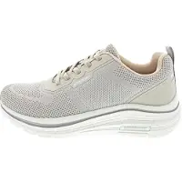Marco Tozzi Chaussures de sport pour femmes , chaussures à lacets, style décontracté, couleur beige