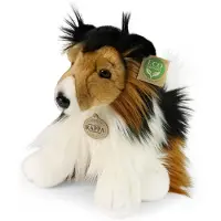 Rappa Peluche Éco amis - Chien Coli, assis, 28 cm