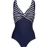 LASCANA Maillot de bain bleu marine / blanc