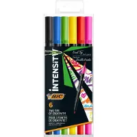 BIC Feutres d'écriture intensity - Double pointe - 6 pcs