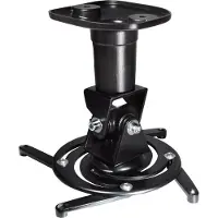 My Wall H16-1SL Support de plafond pour projecteur charge max. 15 kg, écart plafond/support 225 mm Noir