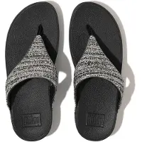 FitFlop Tongs FitFlop Women Lulu Shimmerweave Toe-Post Black Mix-Taille 42
