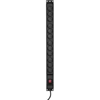 ActiveJet Multiprise COMBO 12 prises 3m noire