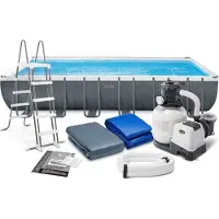 Intex Piscine Hors-sol Rectangulaire à Cadre Acier Ultra Xtr 732x366x132 Cm