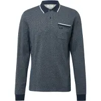 s.Oliver T-Shirt bleu foncé / bleu chiné / blanc