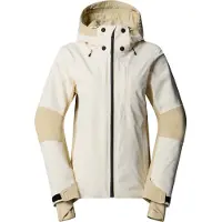 The North Face - Veste de ski - W Lenado Jacket White Dune Gravel pour Femme - Taille L - Beige