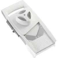Leifheit Râpe universelle ComfortLine 23170 - râpe à légumes avec 5 grilles interchangeables - mandoline cuisine en acier inox